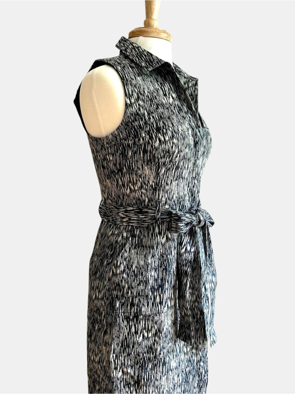 NWT Banana Republic Heritage Sleeveless Belted Shirt Dress – Size 4 - Picture 2 of 4